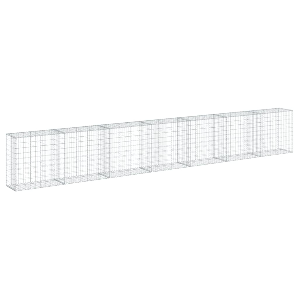 Gabionska košara s poklopcem 700x50x100 cm pocinčano željezo