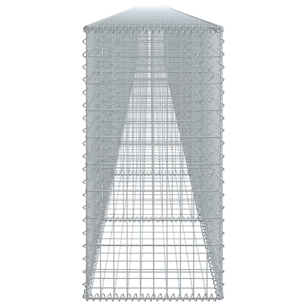 Gabionska košara s poklopcem 1200x50x100 cm pocinčano željezo