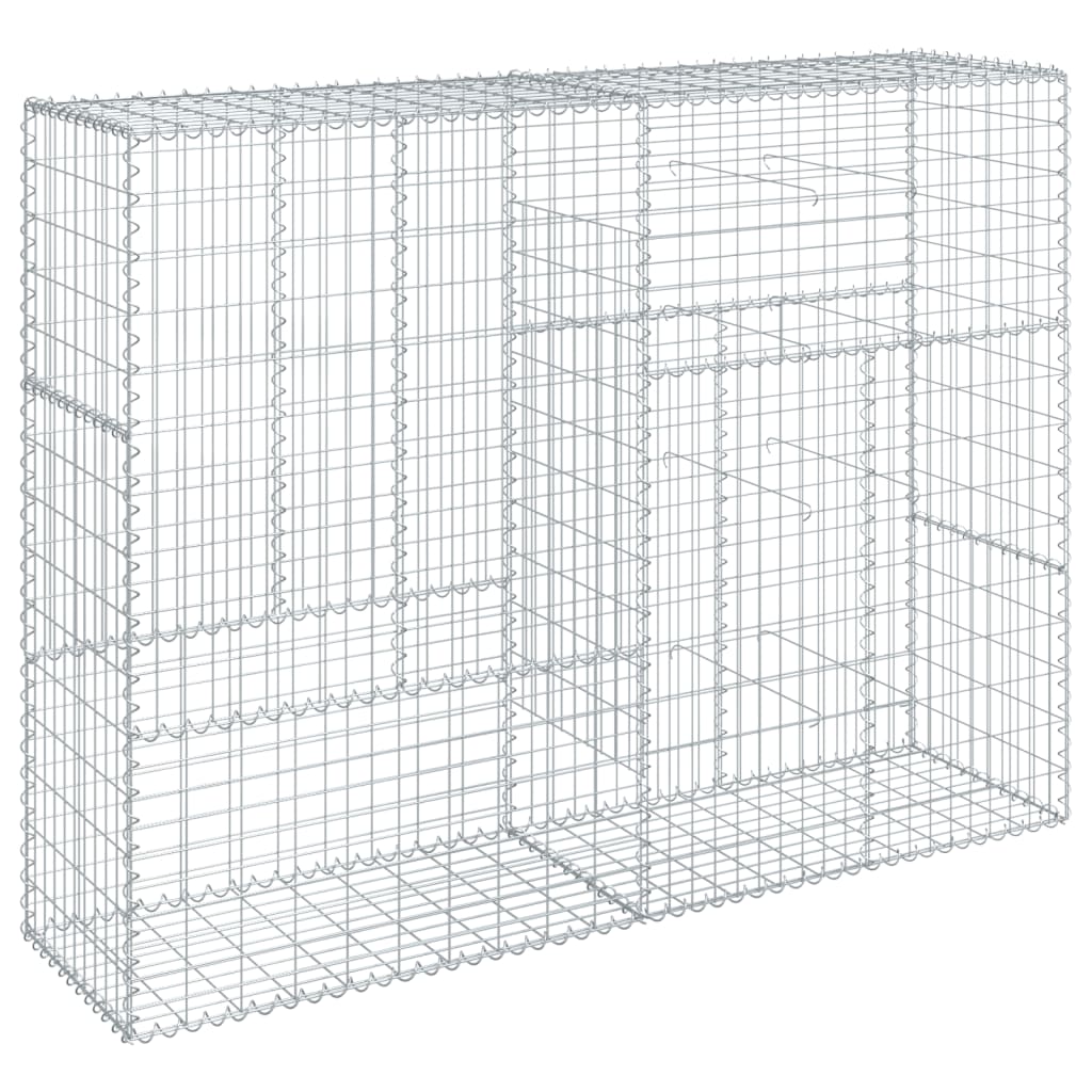 Gabionska košara s poklopcem 200x50x150 cm pocinčano željezo
