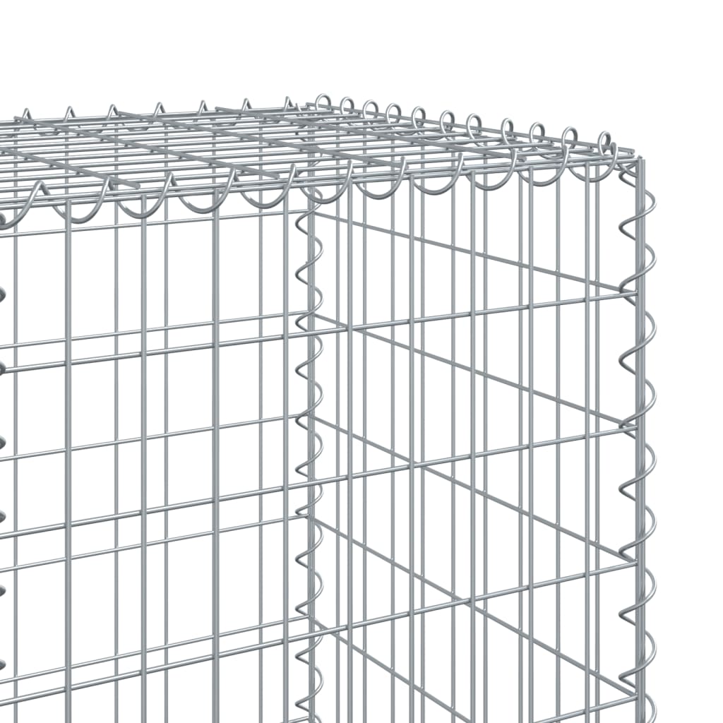 Gabionska košara s poklopcem 300x50x150 cm pocinčano željezo
