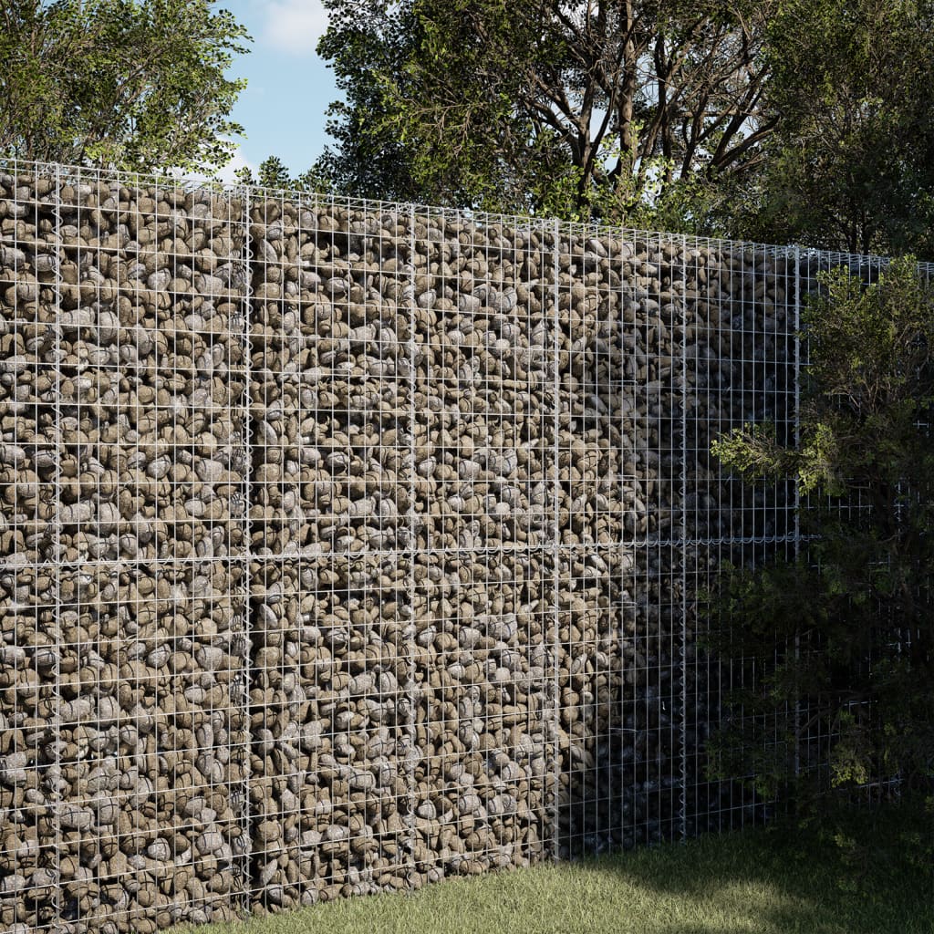 Gabionska košara s poklopcem 100x50x200 cm pocinčano željezo