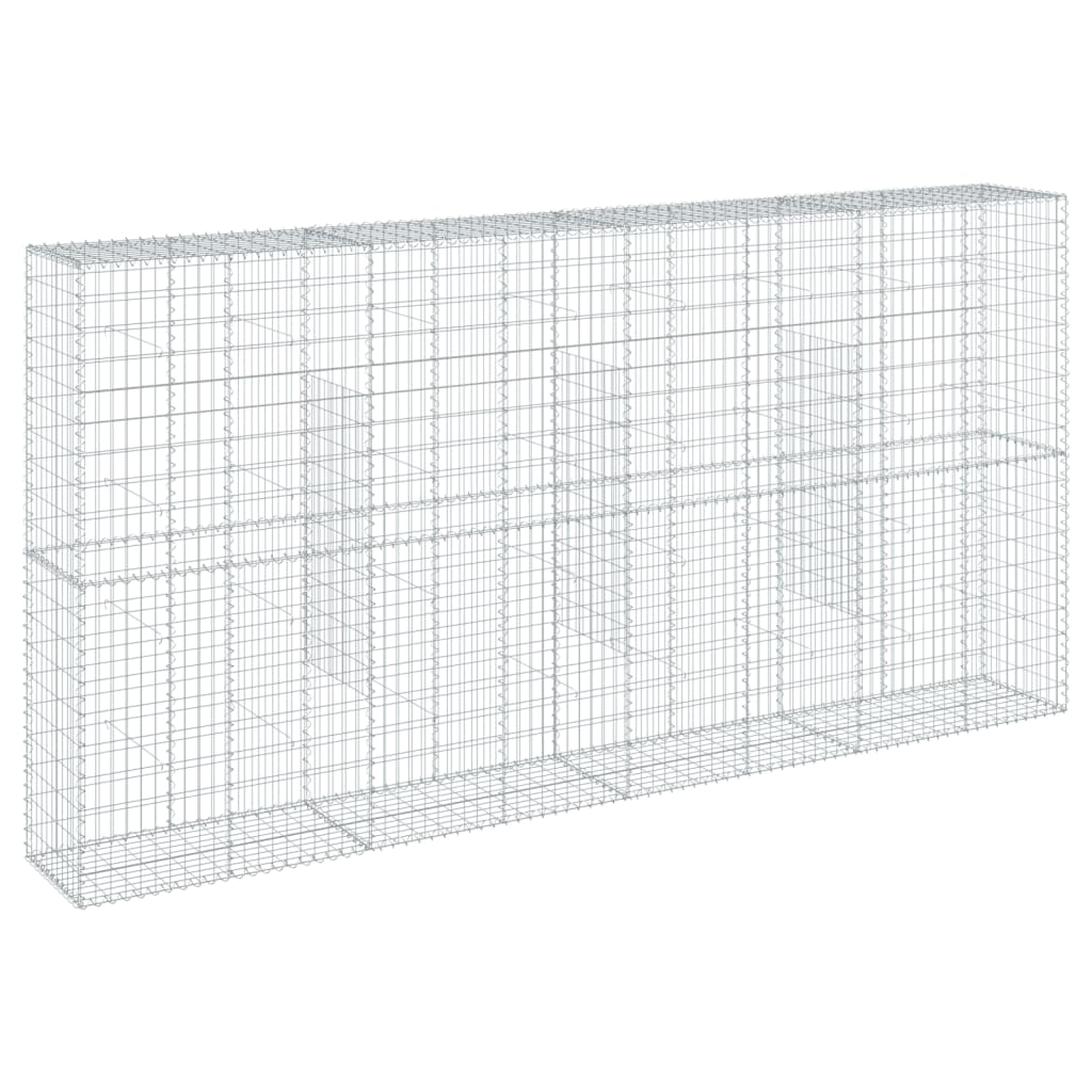 Gabionska košara s poklopcem 400x50x200 cm pocinčano željezo