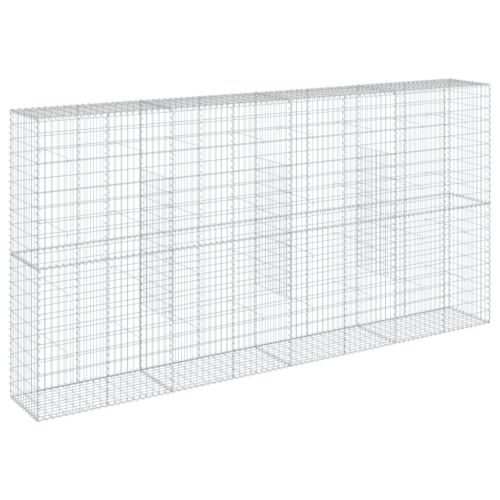 Gabionska košara s poklopcem 400x50x200 cm pocinčano željezo