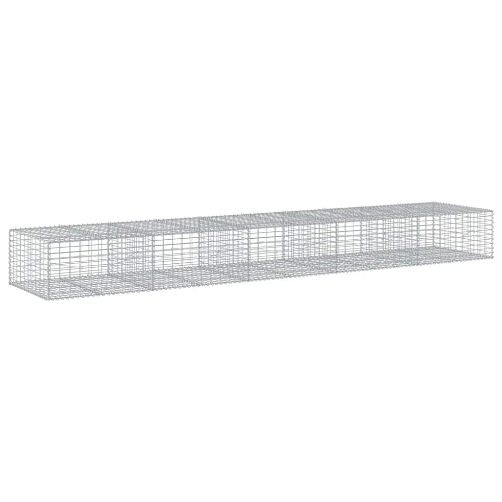 Gabionska košara s poklopcem 500x100x50 cm pocinčano željezo