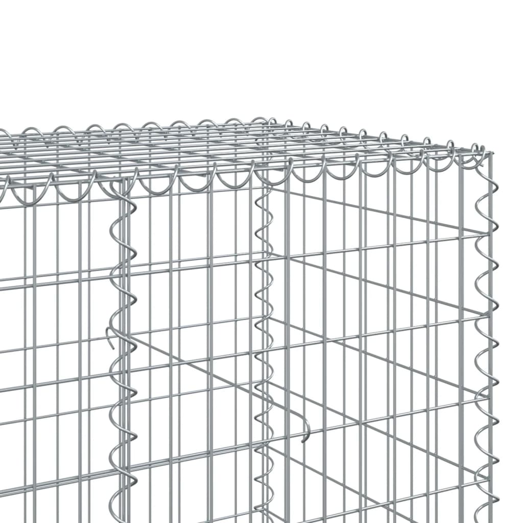 Gabionska košara s poklopcem 250x100x100 cm pocinčano željezo