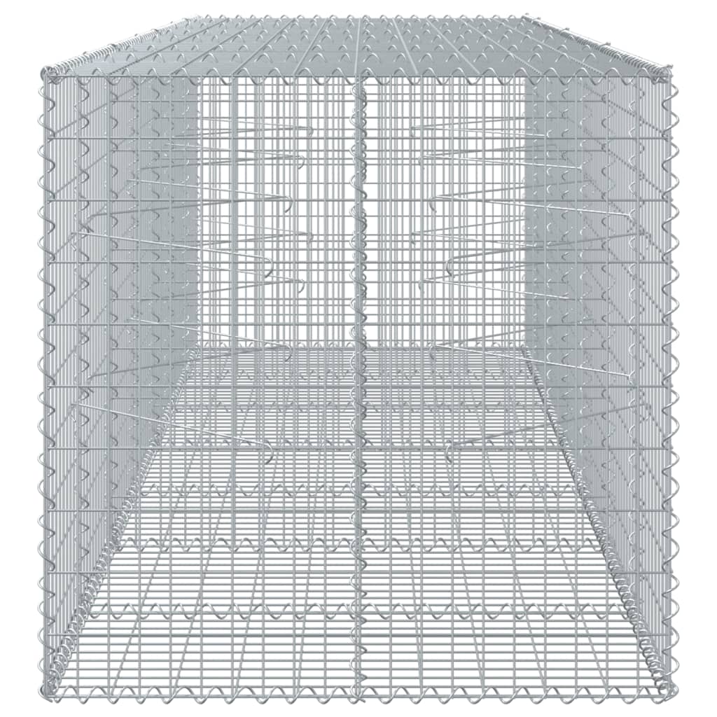 Gabionska košara s poklopcem 350x100x100 cm pocinčano željezo