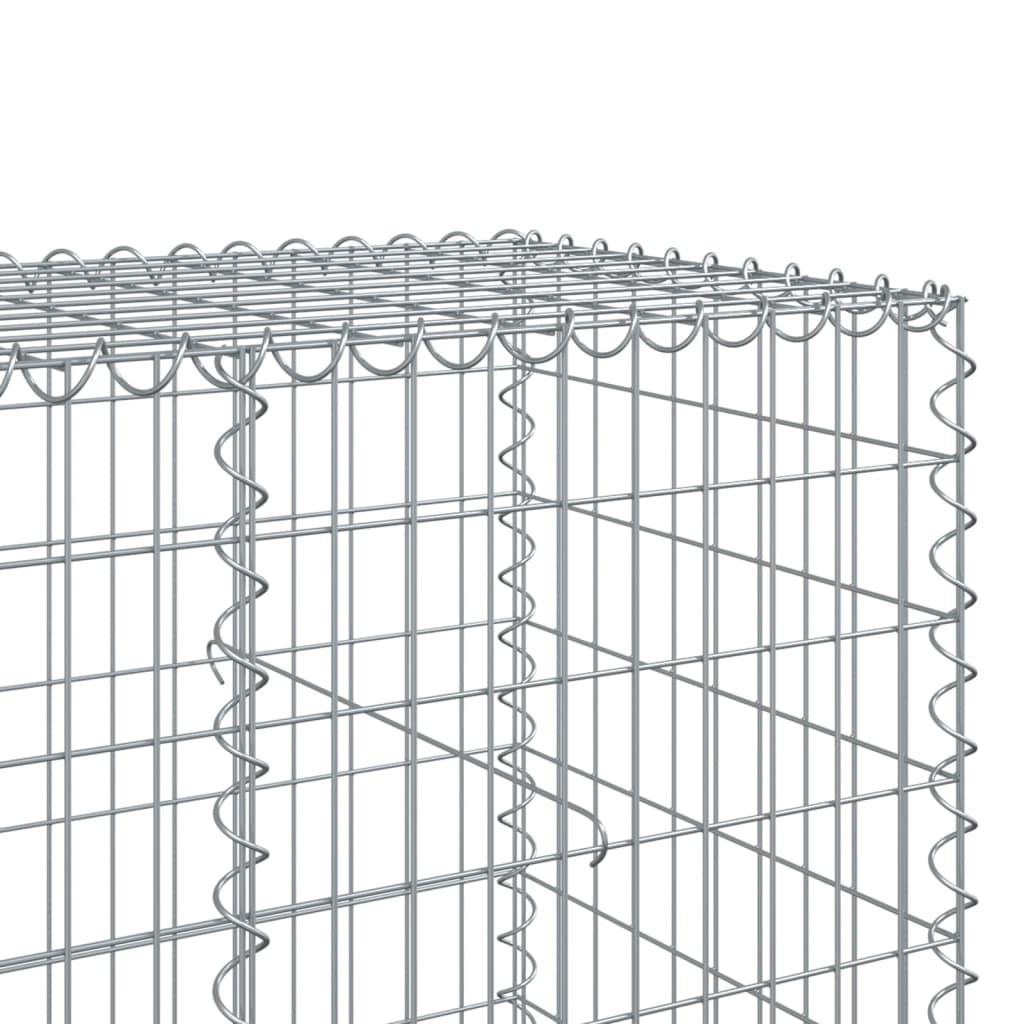 Gabionska košara s poklopcem 500x100x100 cm pocinčano željezo