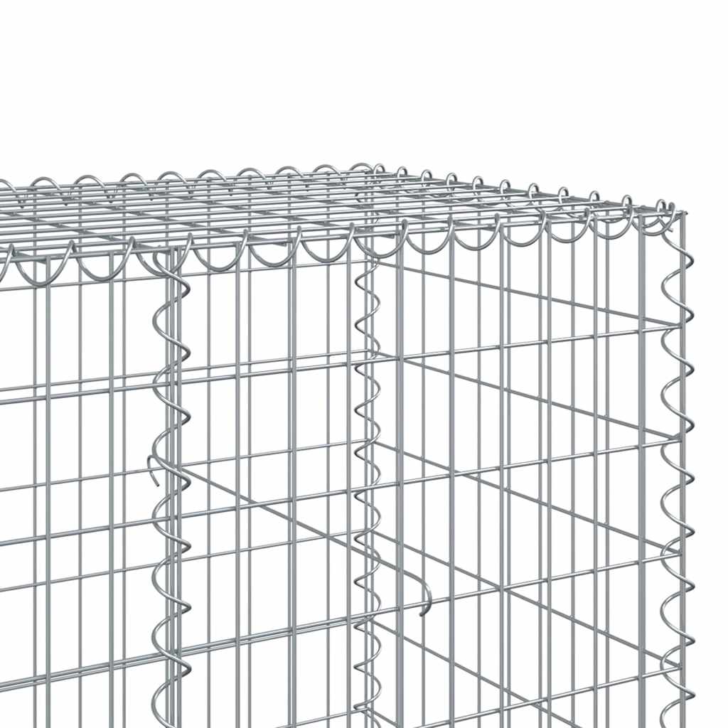 Gabionska košara s poklopcem 750x100x100 cm pocinčano željezo
