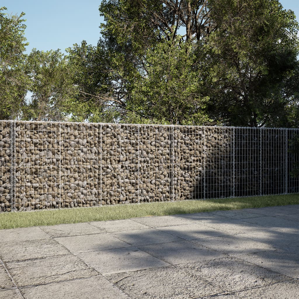 Gabionska košara s poklopcem 1000x100x100 cm pocinčano željezo