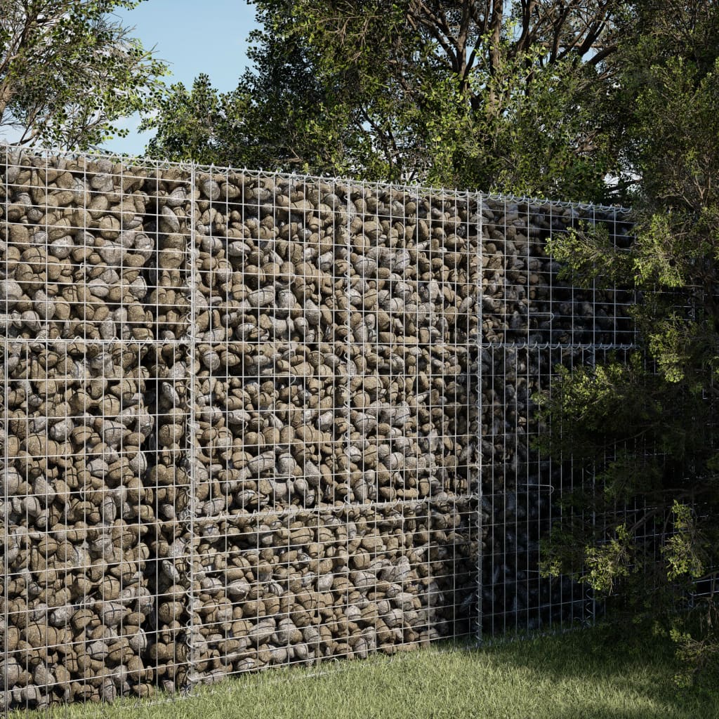 Gabionska košara s poklopcem 100x100x150 cm pocinčano željezo