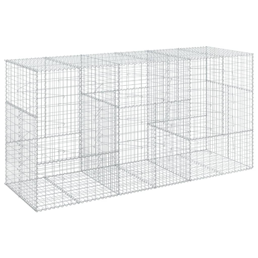 Gabionska košara s poklopcem 300x100x150 cm pocinčano željezo