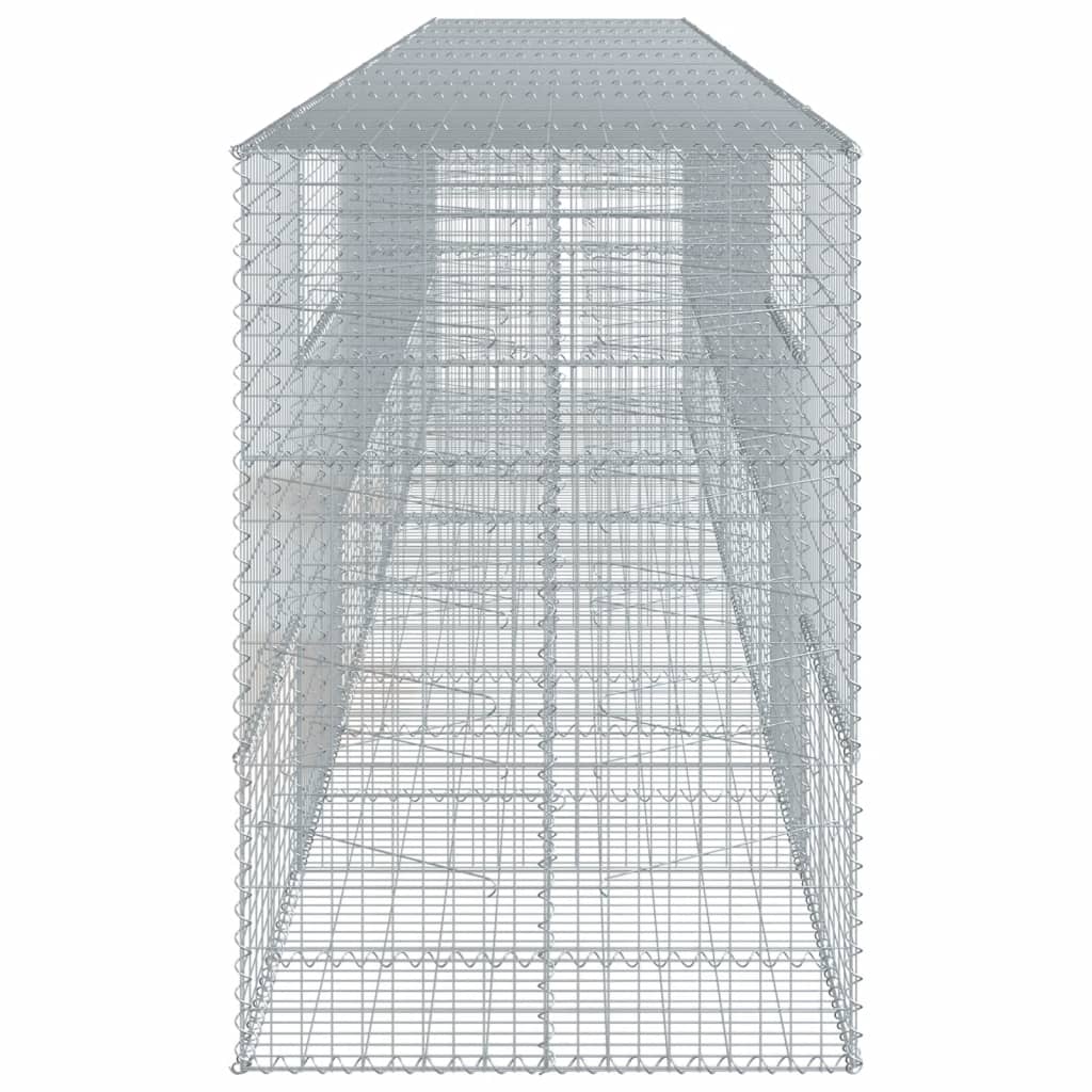 Gabionska košara s poklopcem 700x100x150 cm pocinčano željezo