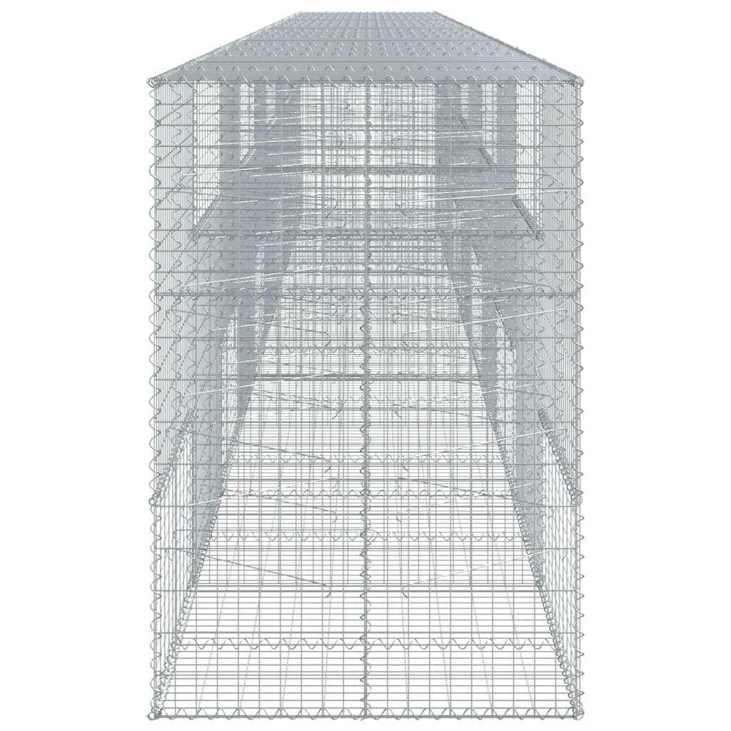 Gabionska košara s poklopcem 1000x100x150 cm pocinčano željezo