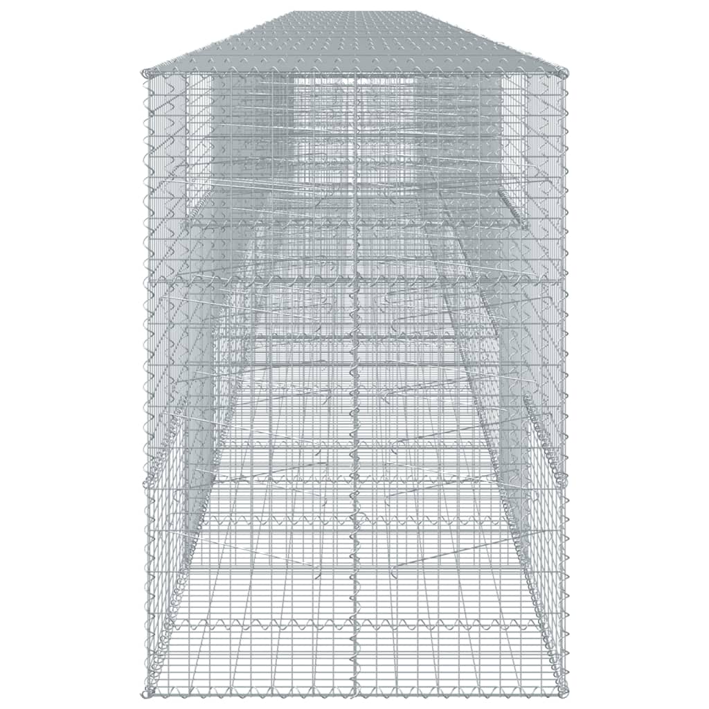 Gabionska košara s poklopcem 1100x100x150 cm pocinčano željezo