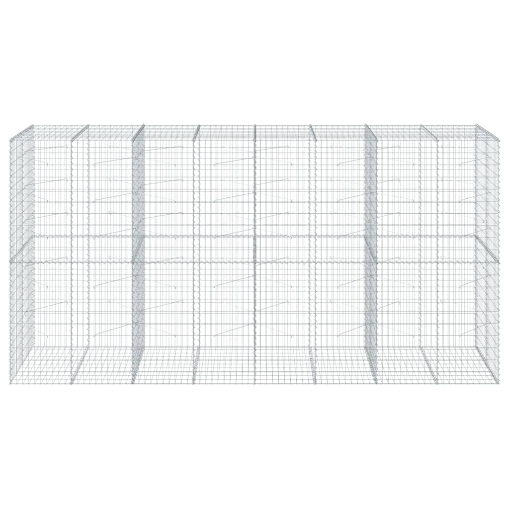 Gabionska košara s poklopcem 400x100x200 cm pocinčano željezo