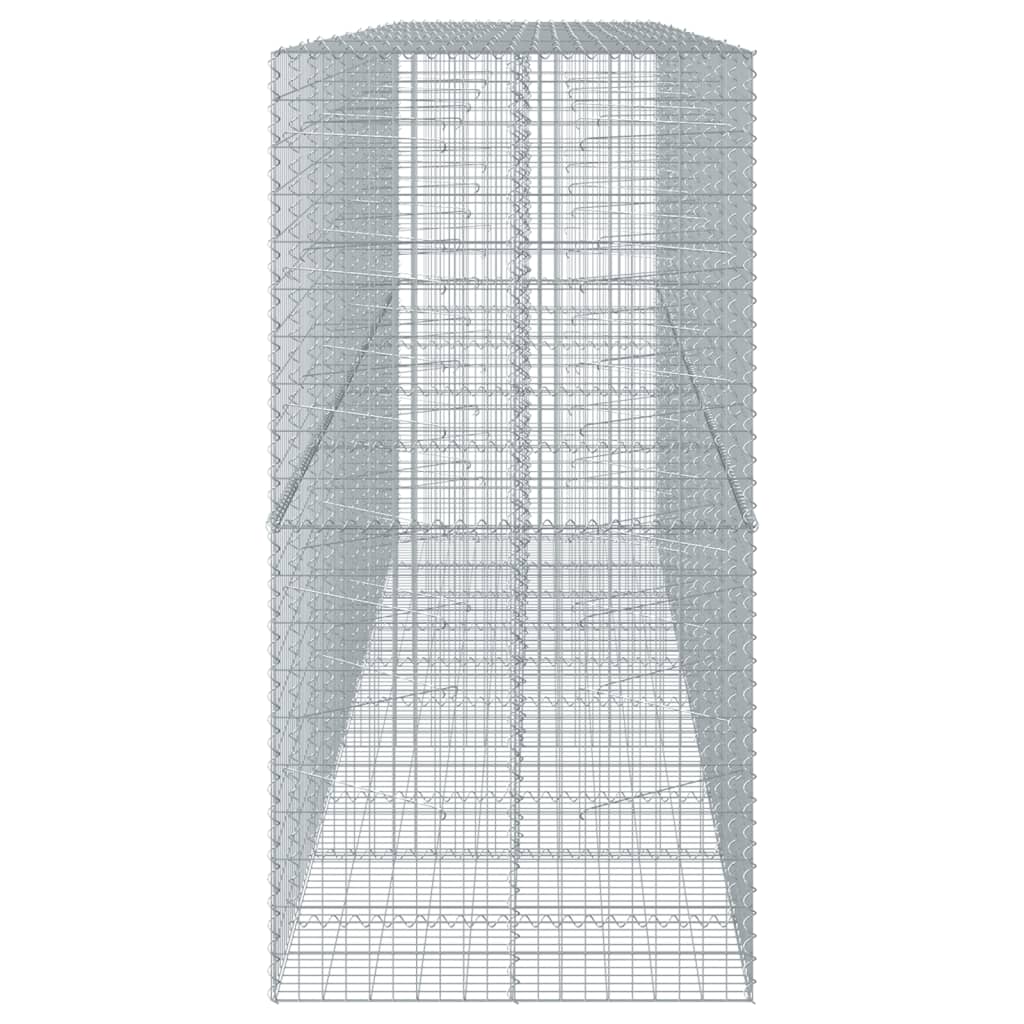 Gabionska košara s poklopcem 500x100x200 cm pocinčano željezo