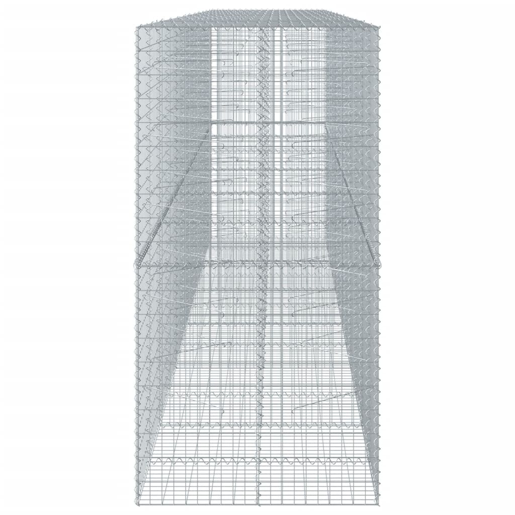 Gabionska košara s poklopcem 600x100x200 cm pocinčano željezo