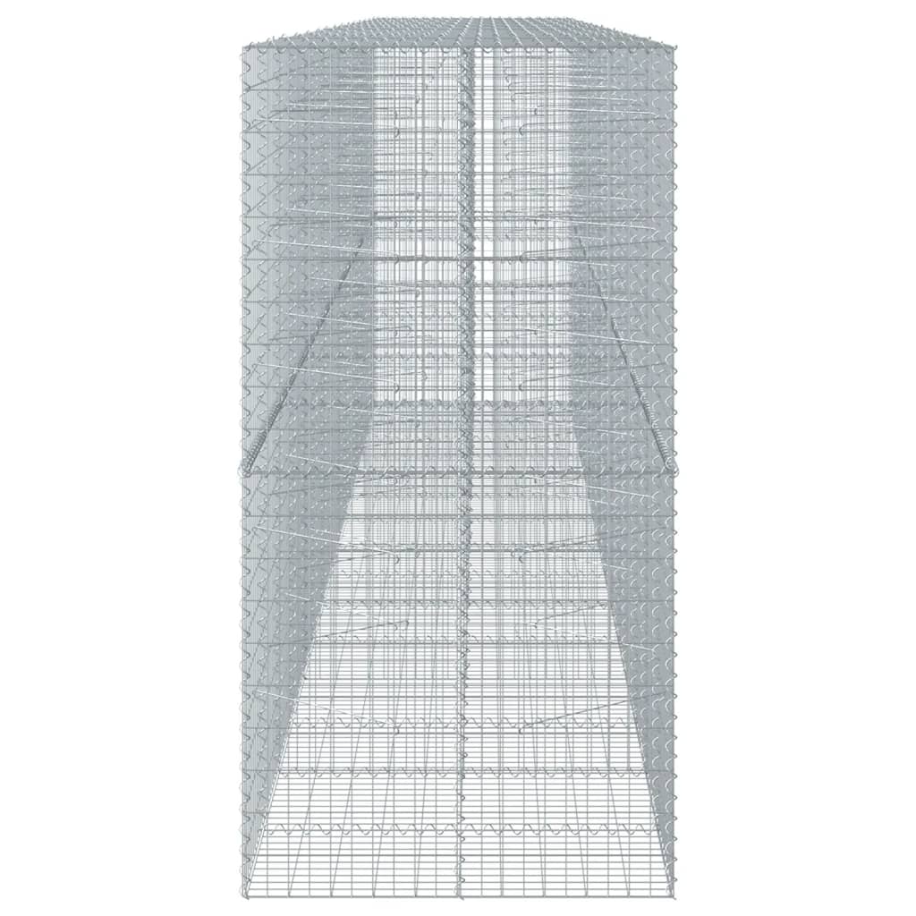 Gabionska košara s poklopcem 750x100x200 cm pocinčano željezo