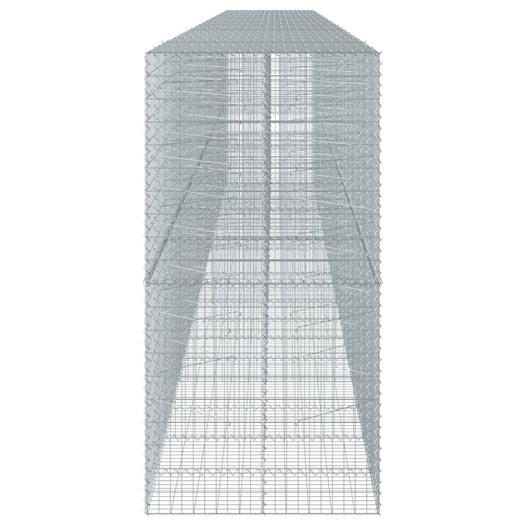 Gabionska košara s poklopcem 1000x100x200 cm pocinčano željezo