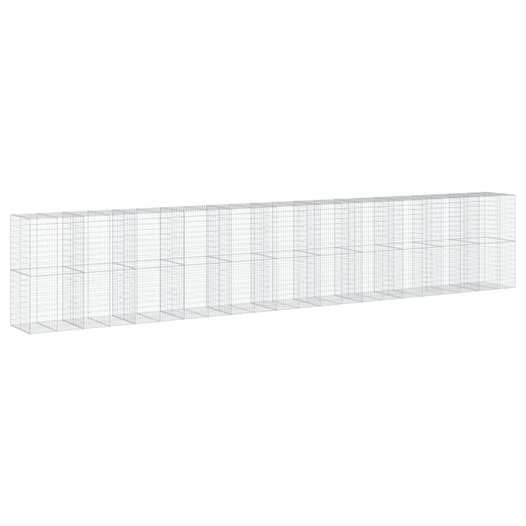 Gabionska košara s poklopcem 1100x100x200 cm pocinčano željezo
