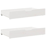 Ladice ispod kreveta 2 kom bijele 95x55x17 cm od borovine