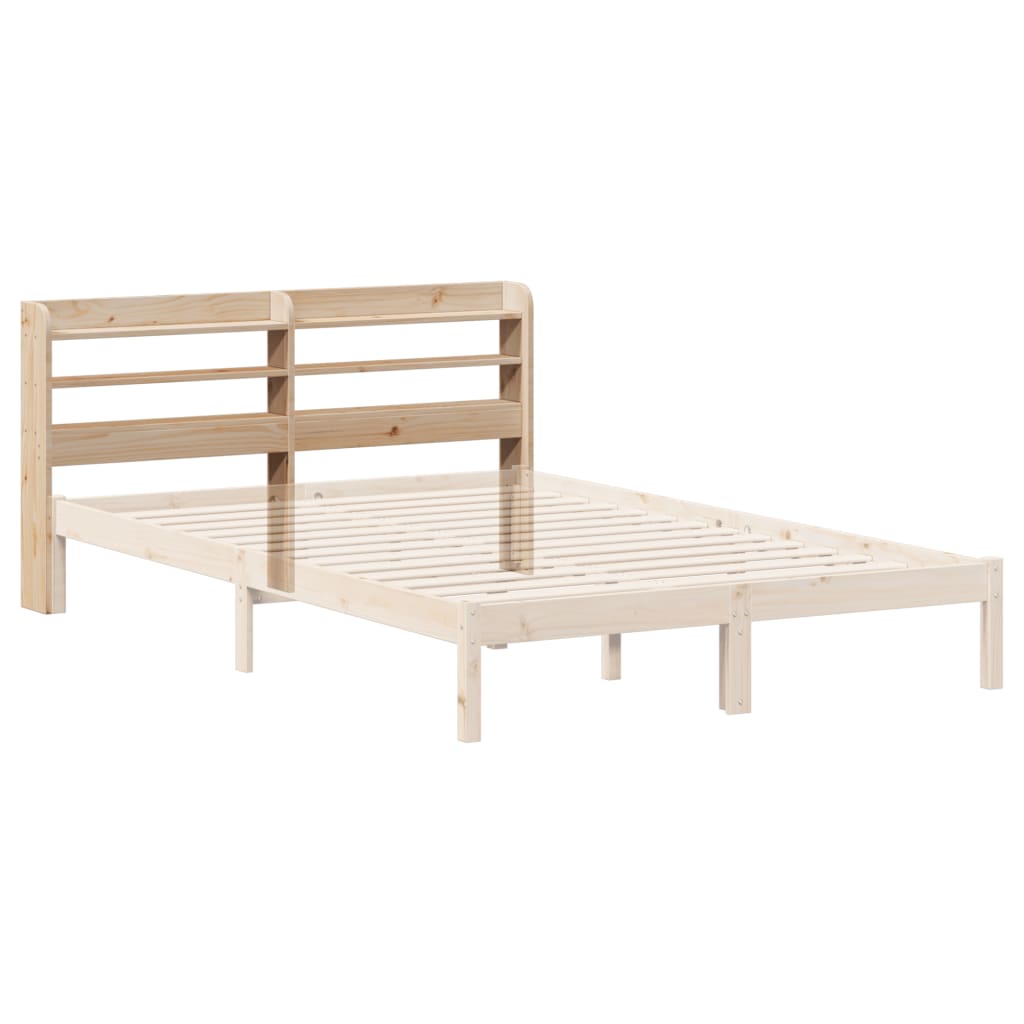 Uzglavlje s policama 135 cm od masive borovine