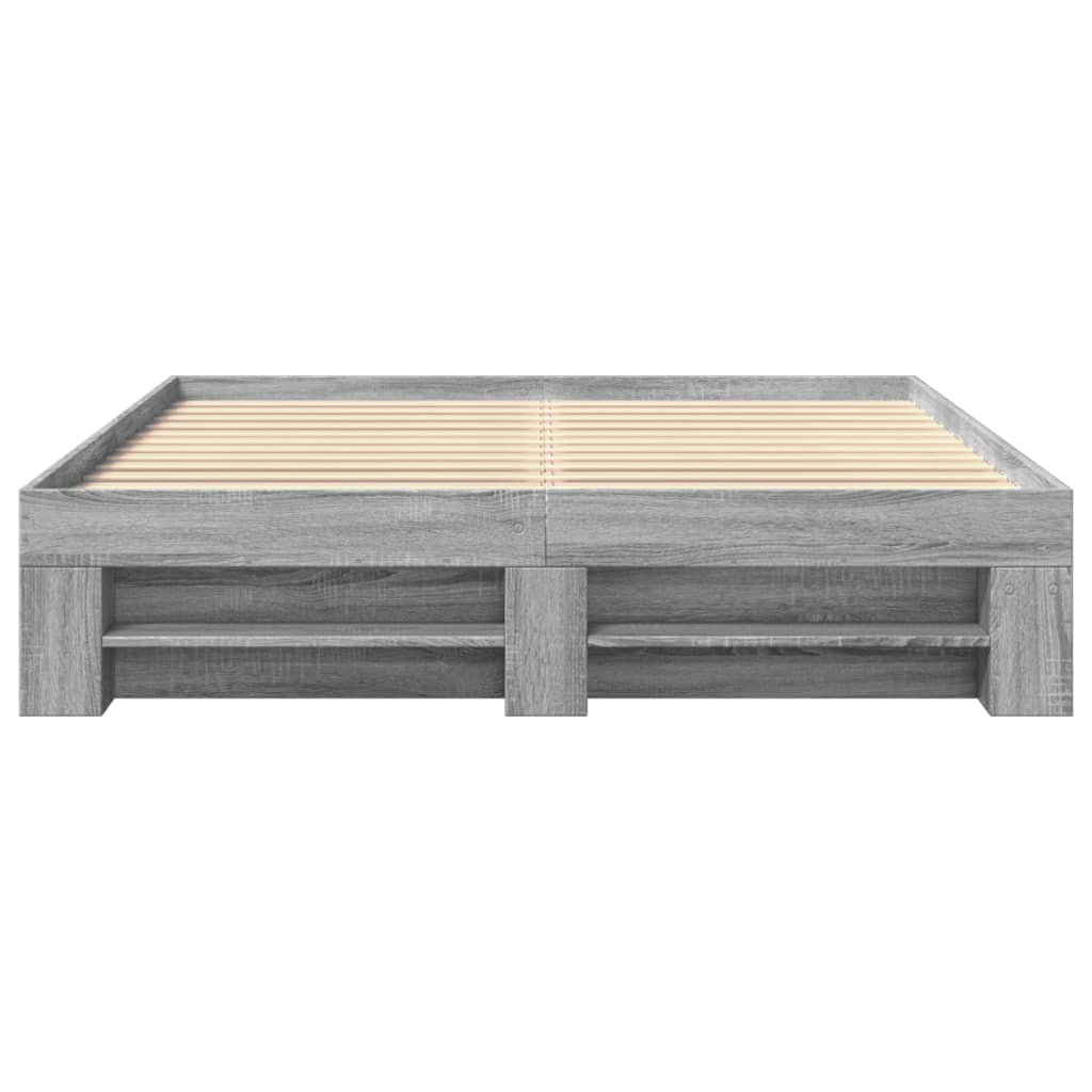 Okvir za krevet boja hrasta 150x200 cm od konstruiranog drva