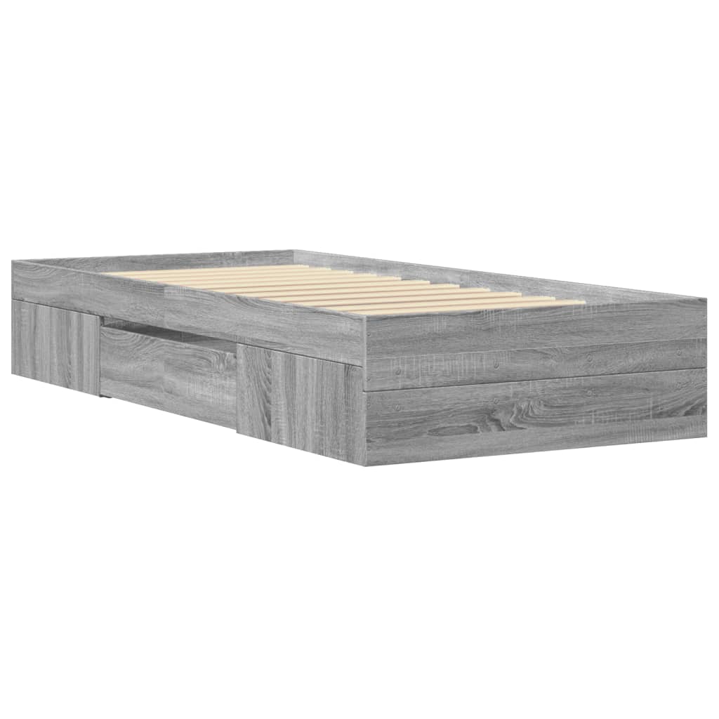 Okvir za krevet boja hrasta 90x200 cm od konstruiranog drva
