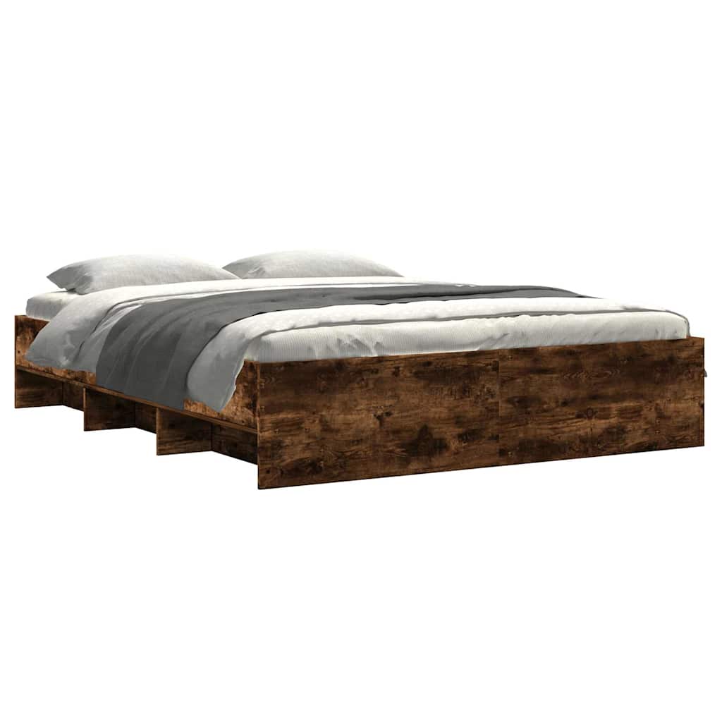 Okvir kreveta bez madraca boja hrasta 150 x 200 cm drveni