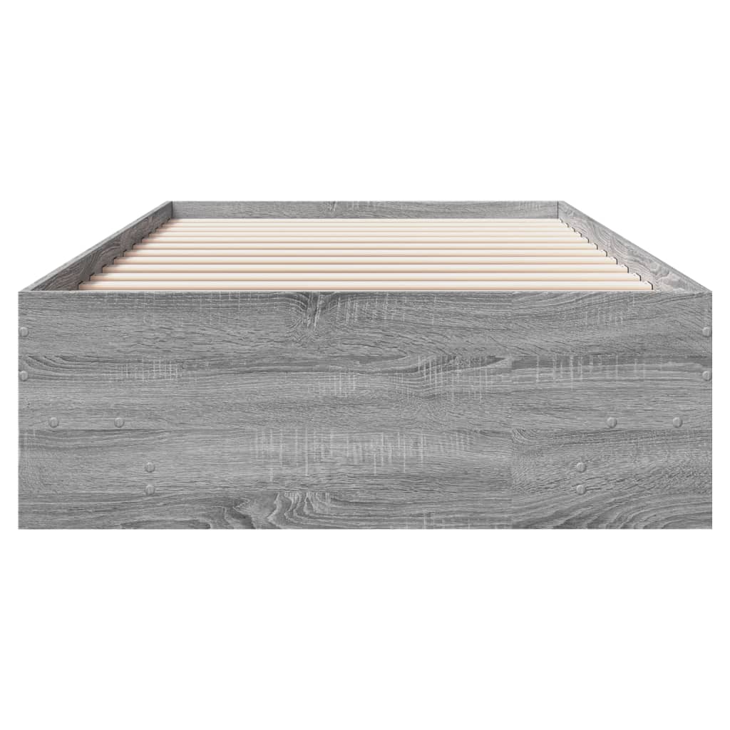 Okvir za krevet boja hrasta 100x200 cm od konstruiranog drva