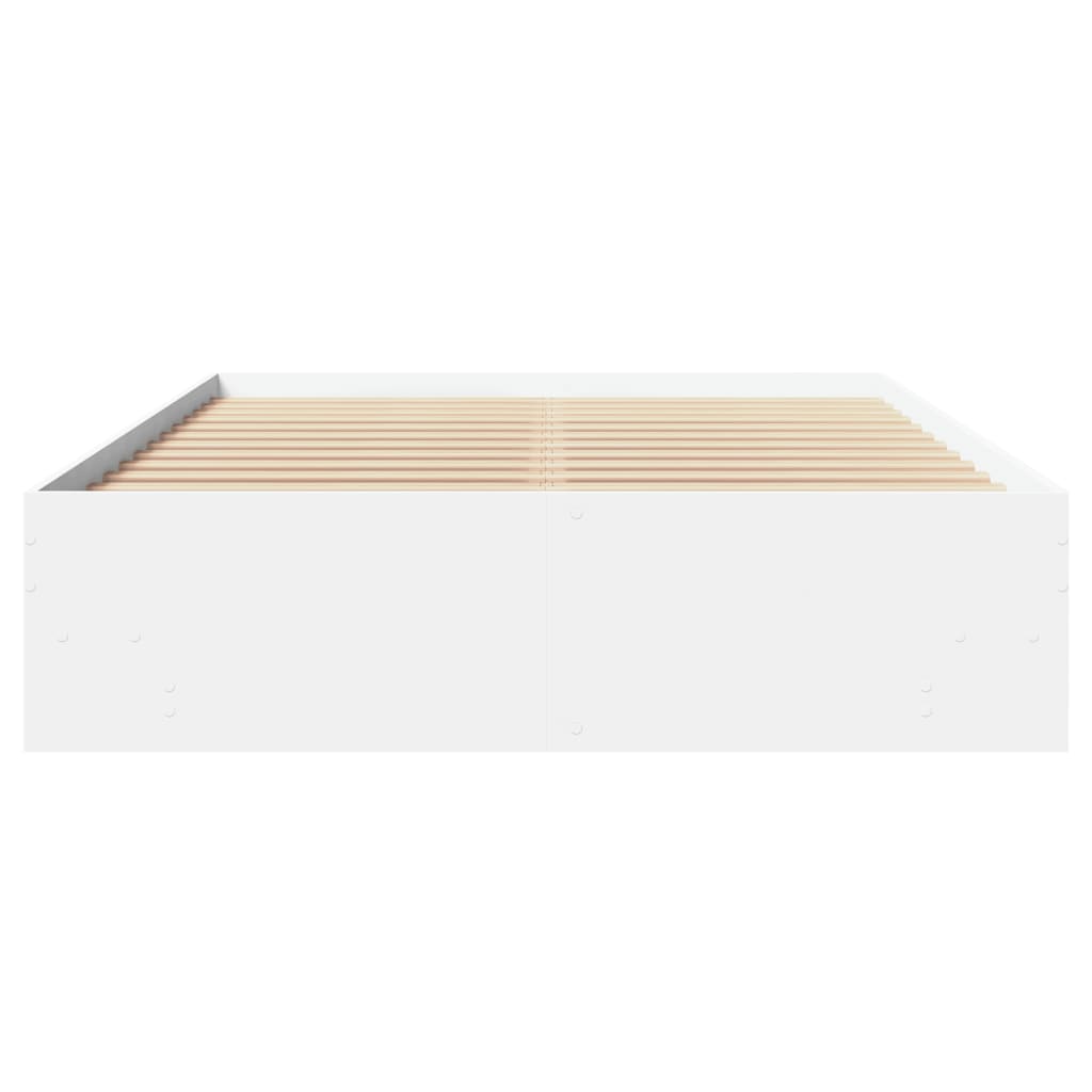 Okvir za krevet bijela 140x190 cm konstruirano drvo