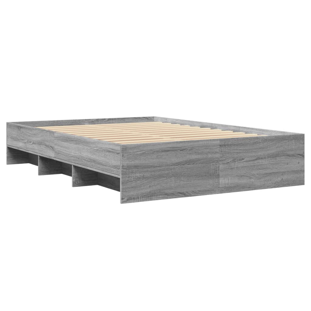 Okvir za krevet boja hrasta 140x190 cm od konstruiranog drva