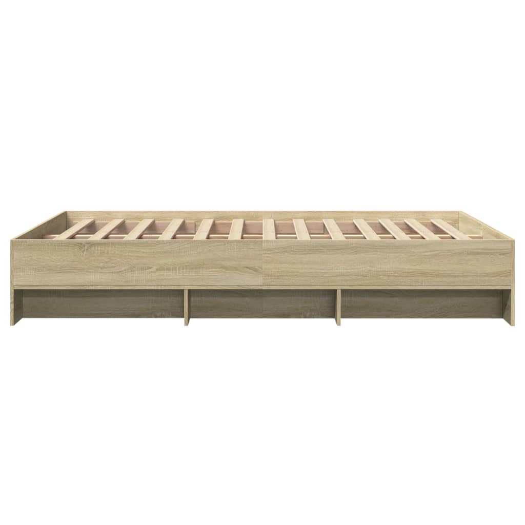 Okvir za krevet boja hrasta 135x190 cm od konstruiranog drva