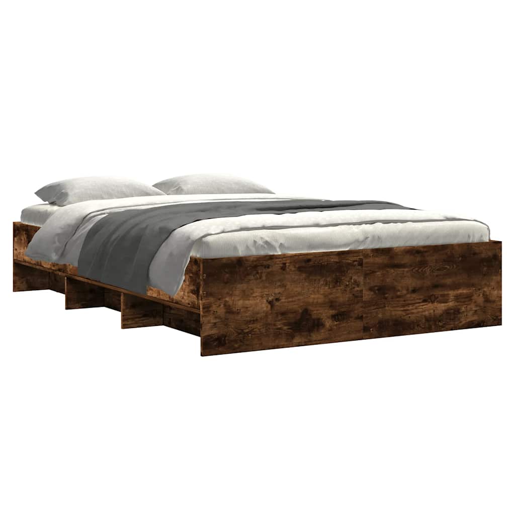 Okvir za krevet boja hrasta 135x190 cm konstruirano drvo