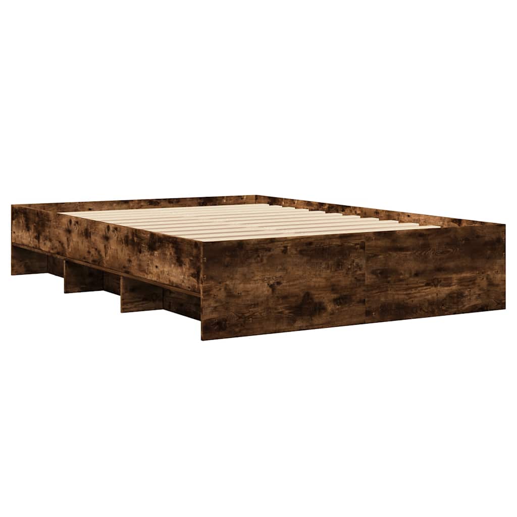 Okvir za krevet boja hrasta 135x190 cm konstruirano drvo