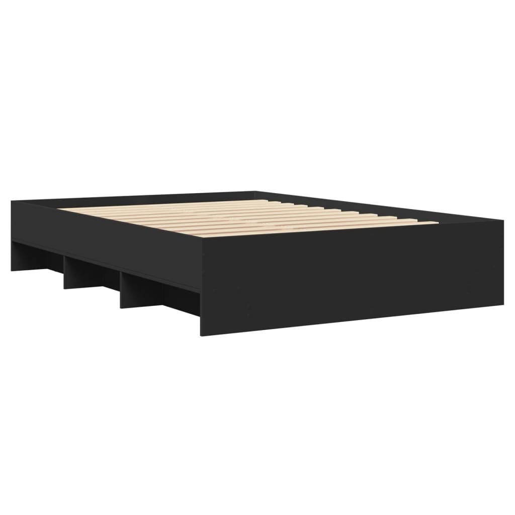 Okvir za krevet crni 120x190 cm konstruirano drvo
