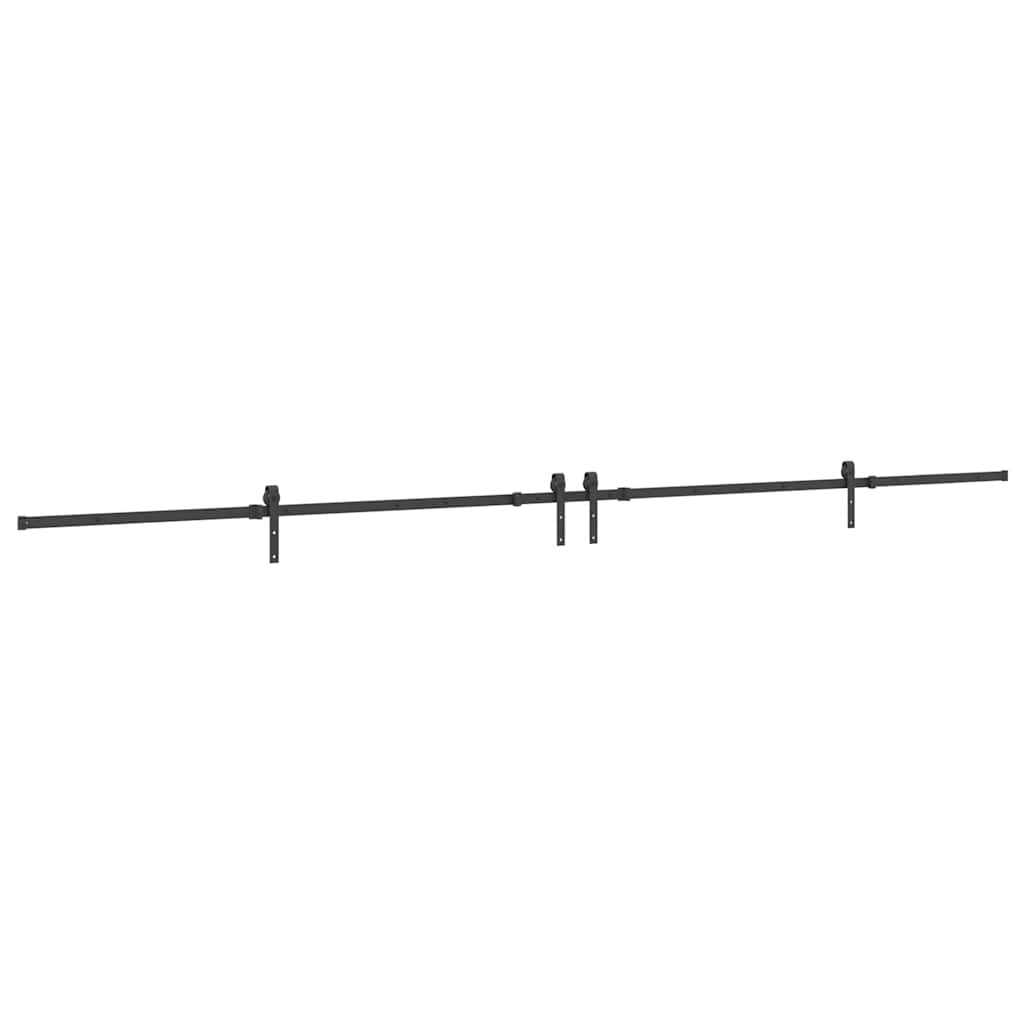 Pribor za klizna vrata 427 cm čelični crni