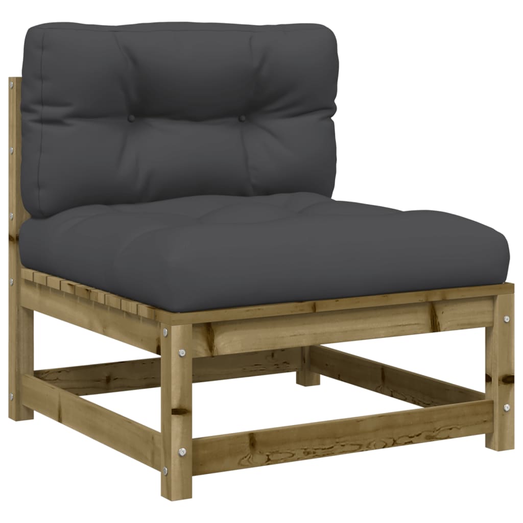 3-dijelni set vrtnih sofa s jastucima od impregnirane borovine
