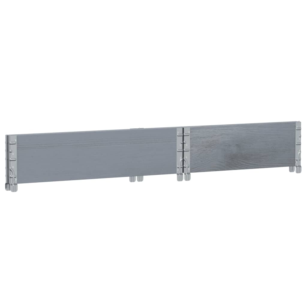 Okvir za palete sivi 80 x 60 cm od masivne borovine