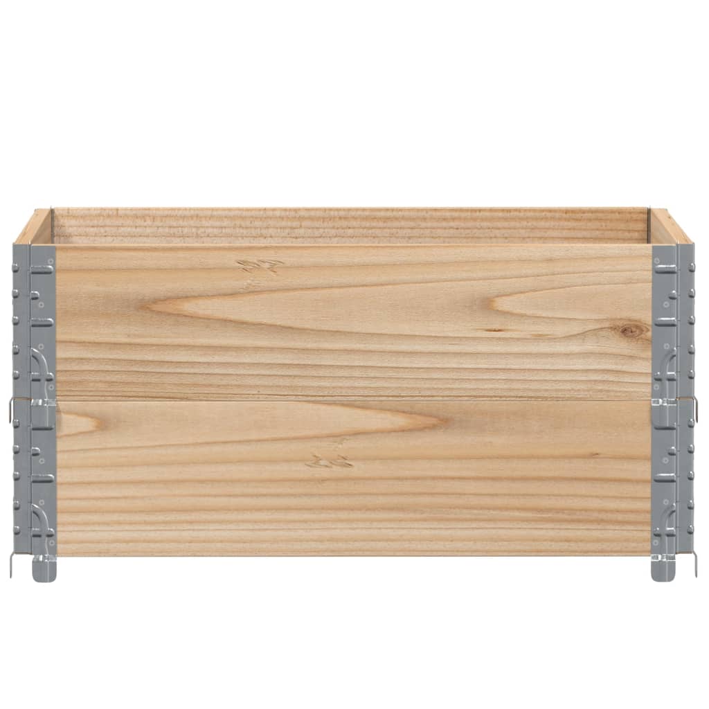 Okviri za palete 2 kom 80 x 60 cm od masivne borovine