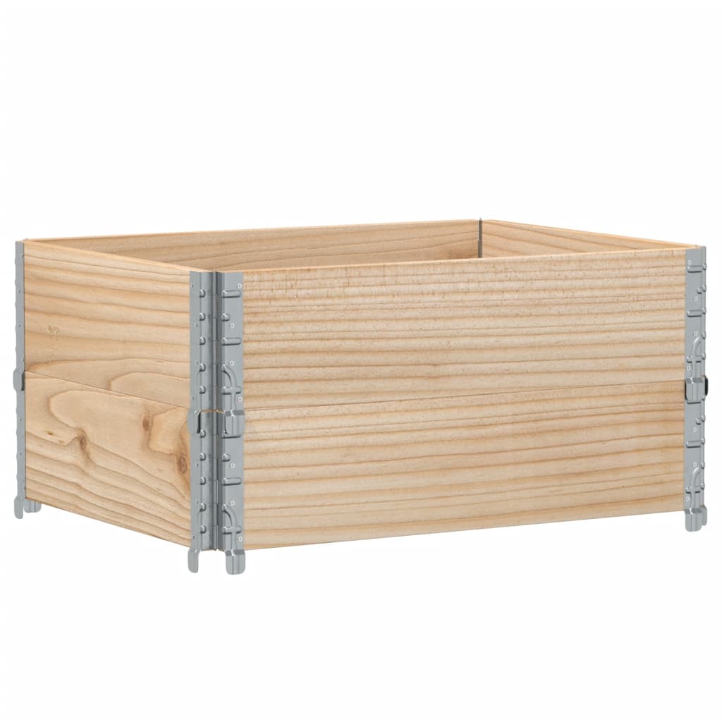 Okviri za palete 2 kom 80 x 60 cm od masivne borovine