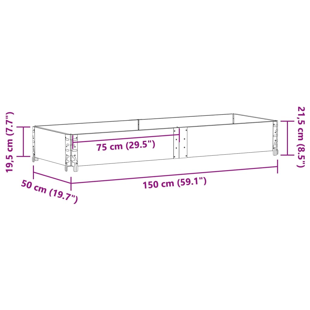 Okviri za palete 150x50 cm od masivne borovine