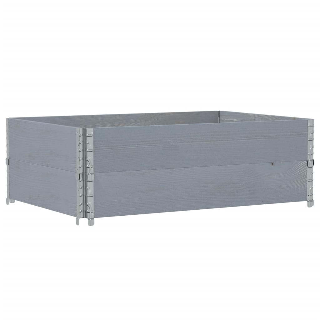 Vrtni sadilica siva 120 x 80 cm od masivne borovine