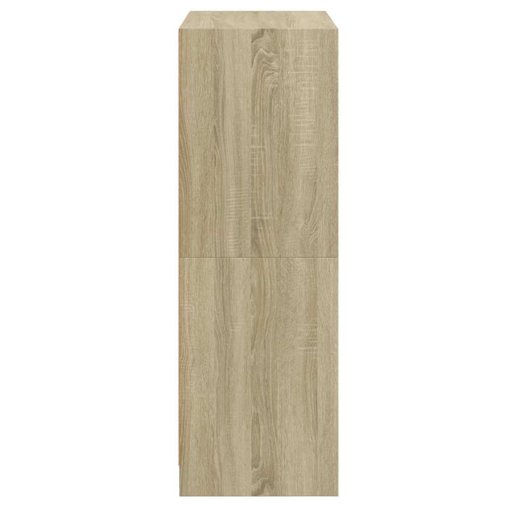 Visoka komoda s vratima 68x37x109 cm konstruirano drvo