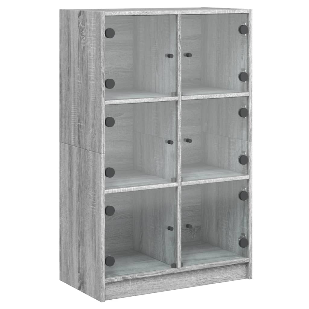 Visoka komoda s vratima 68x37x109 cm konstruirano drvo