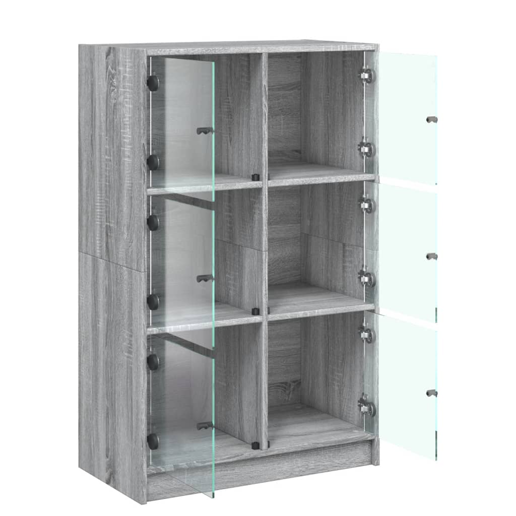 Visoka komoda s vratima 68x37x109 cm konstruirano drvo