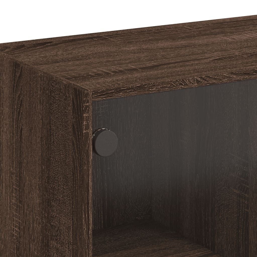Visoka komoda s vratima 68x37x109 cm konstruirano drvo