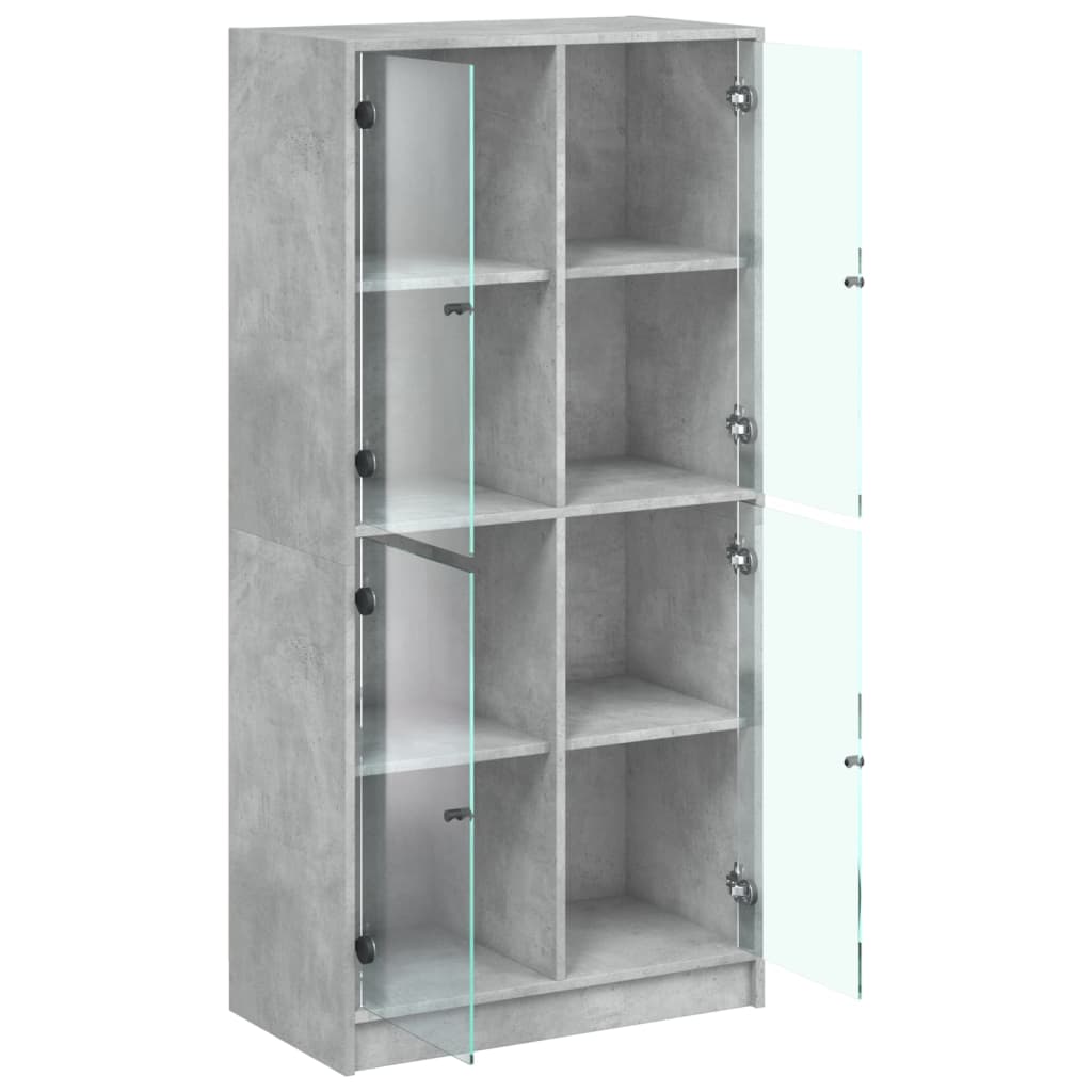 Visoka komoda s vratima 68x37x142 cm konstruirano drvo