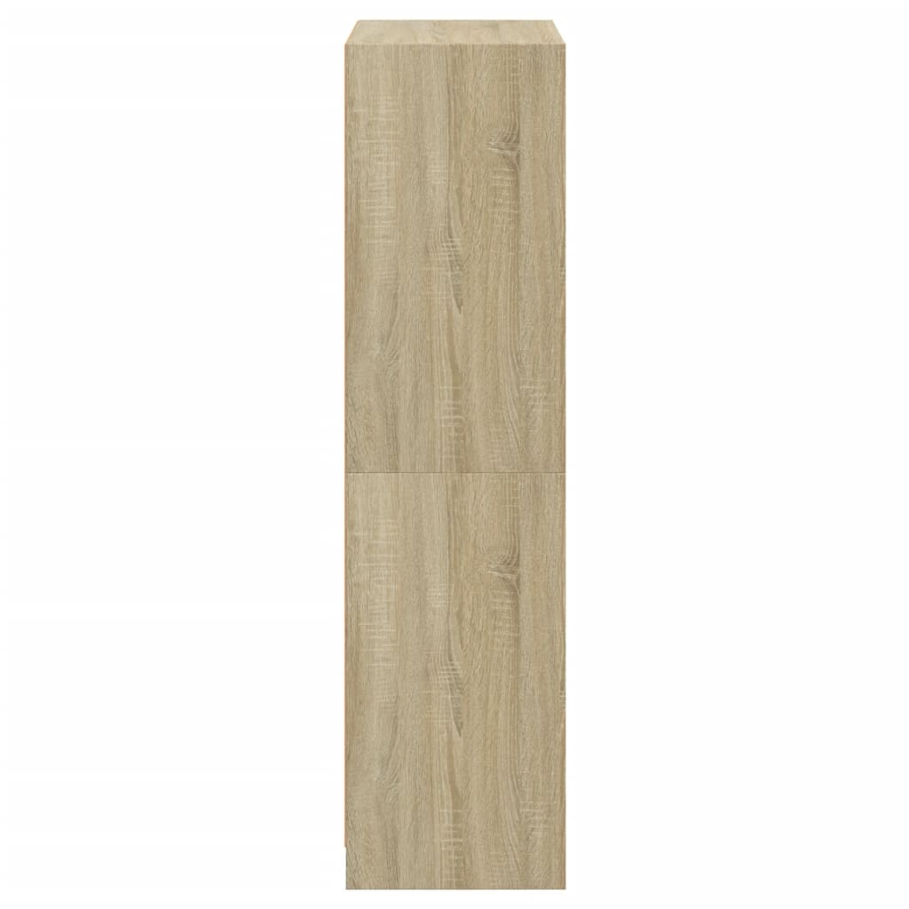 Visoka komoda s vratima 68x37x142 cm konstruirano drvo