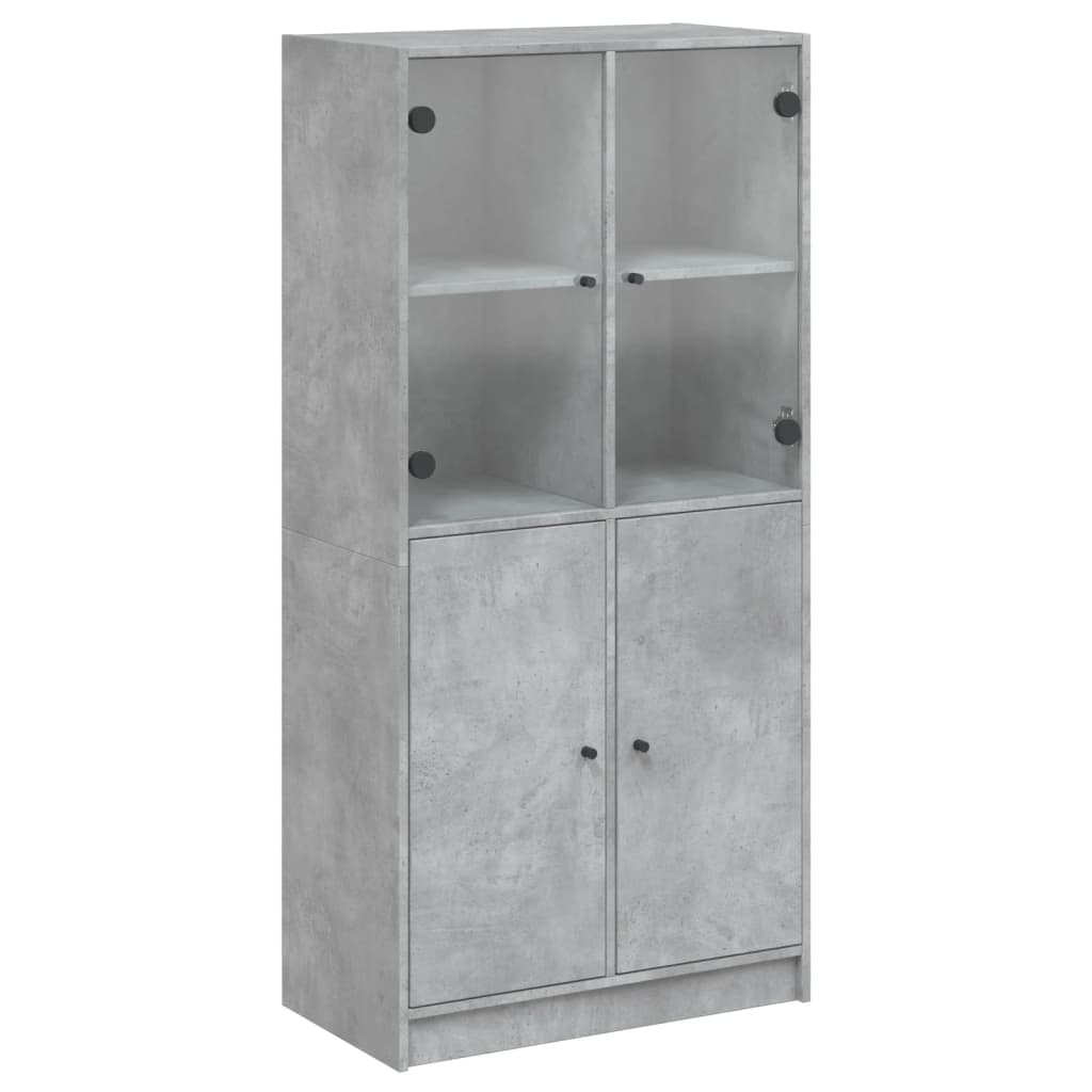 Visoka komoda s vratima 68x37x142 cm konstruirano drvo